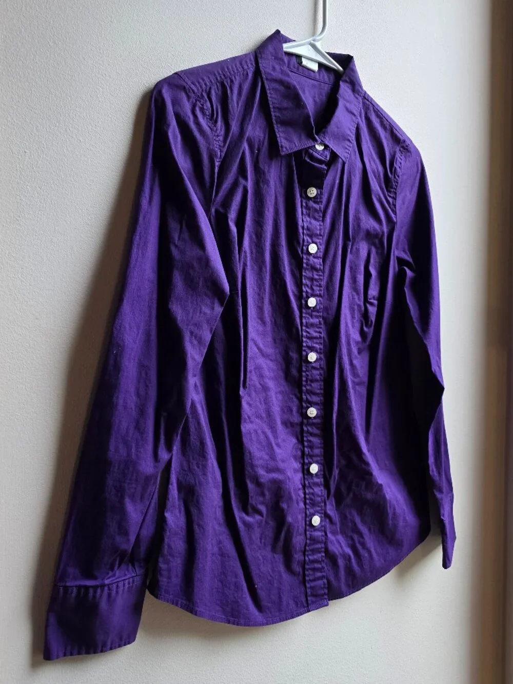 J. Crew Deep Purple Button Down Shirt Size Small